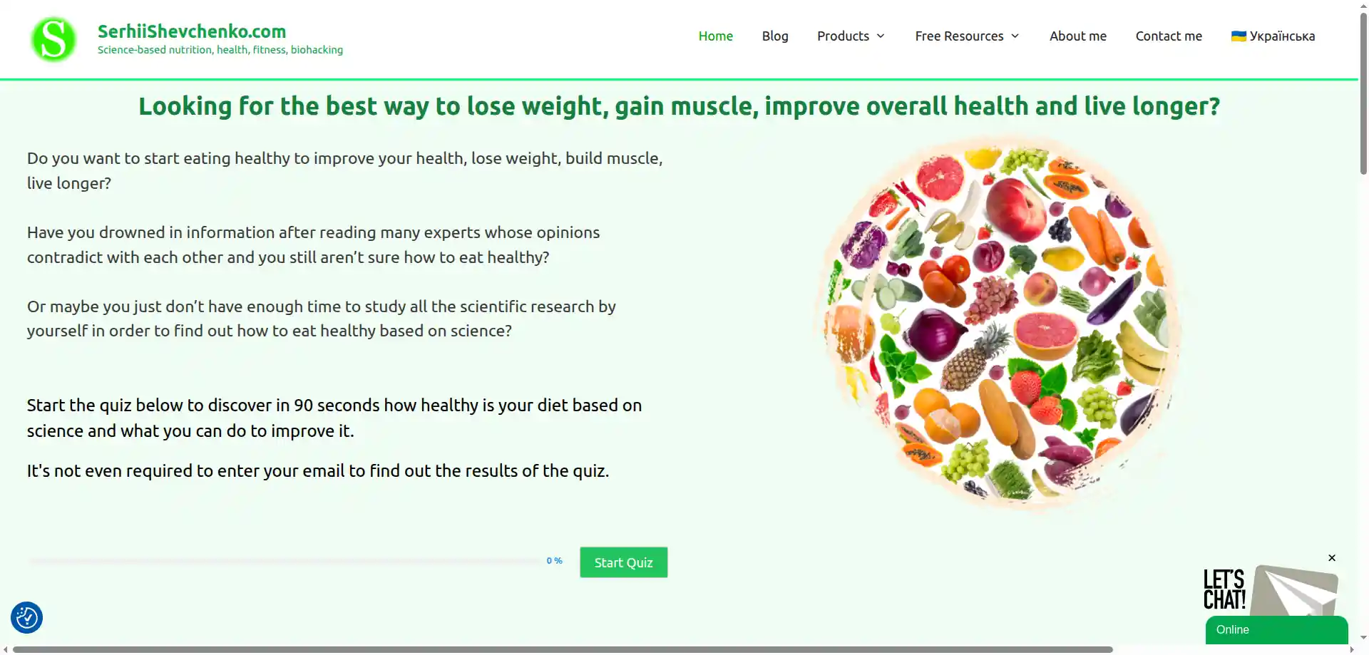 Serhii Shevchenko's science-based nutrition, health, fitness, biohacking blog preview